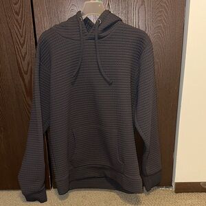 Men's Dark Gray Textured Hoodie
